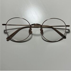 Produkt Projekt Round Gold Titanium Glasses